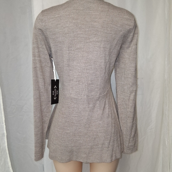 New Nanette Lepore Taupe Open Front Cardigan Women Size M - Picture 5 of 16